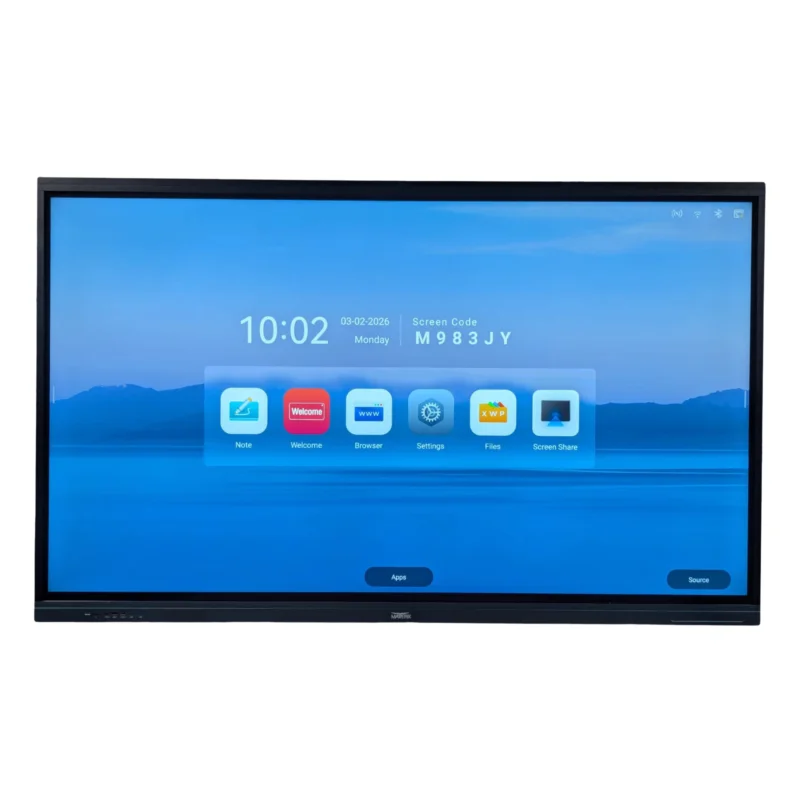 Maverik 75-inch MV-175Q1 interactive flat panel display used for presentations, teaching, and collaborative meetings.